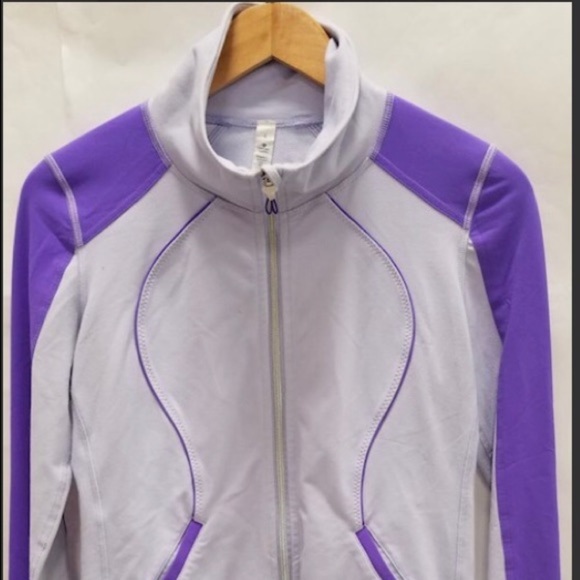lululemon athletica Jackets & Blazers - EUC- lululemon athletica jacket purple and gray